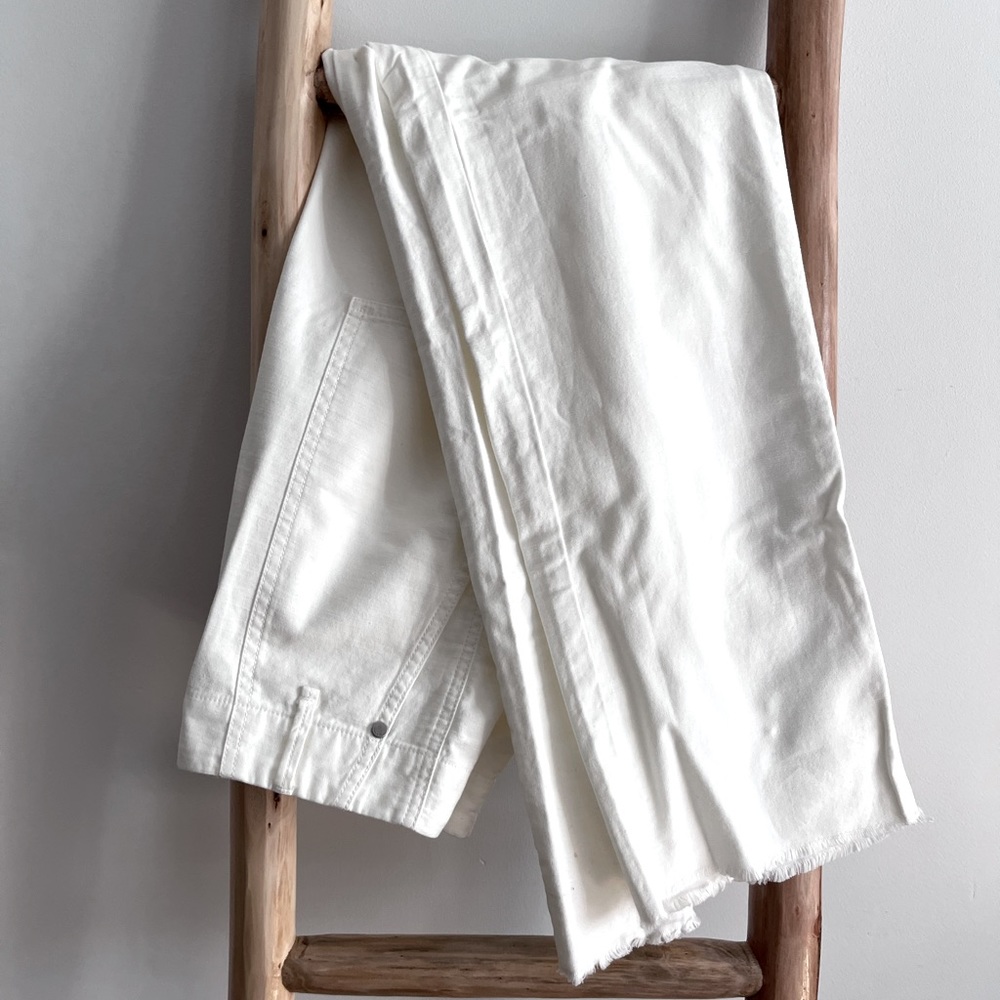 Rag & Bone High-Waisted / Lightweight White Pant